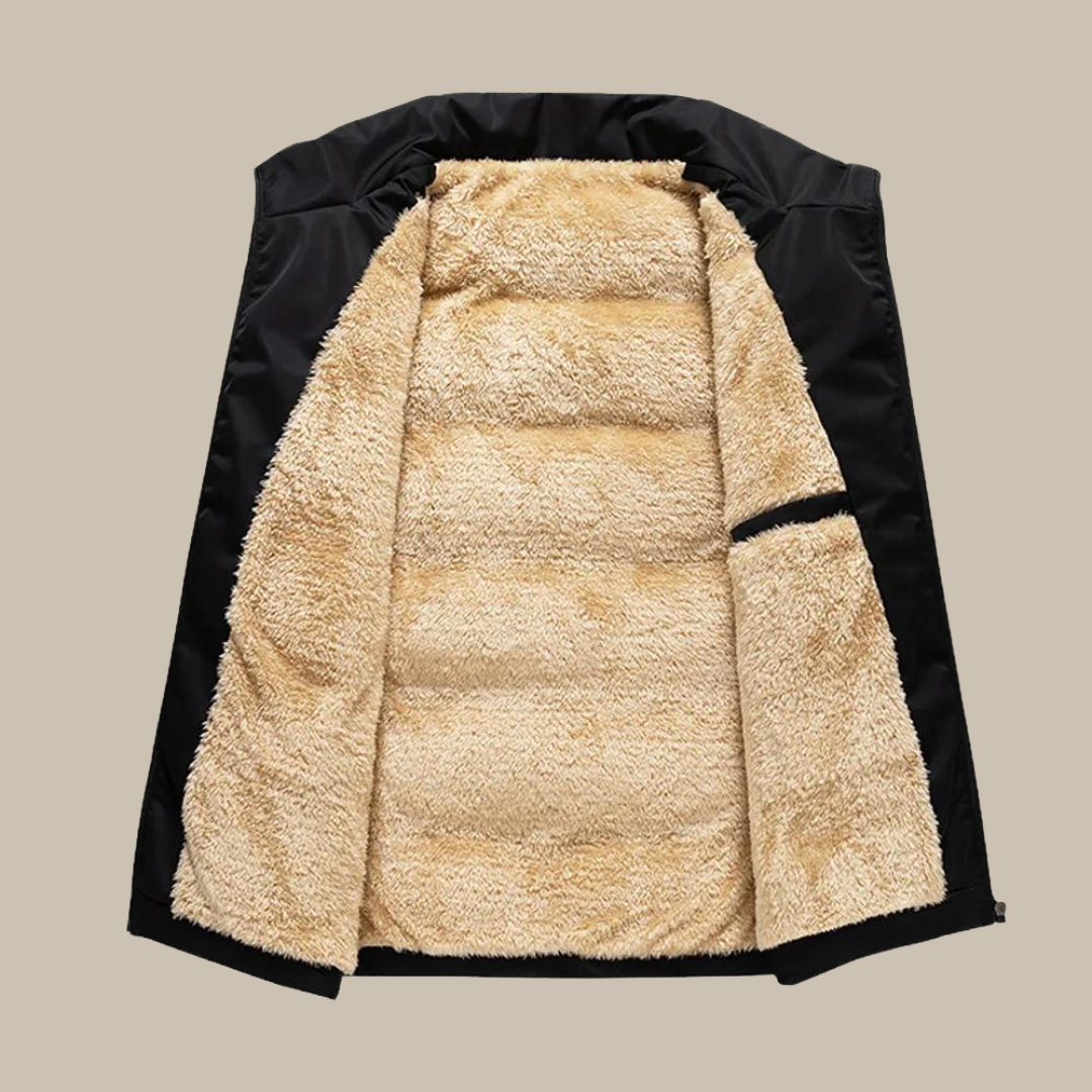 Women's Puffer Vest - Quilted Insulated - Faux Fur Lined - Water-Resistant - Zip Closure