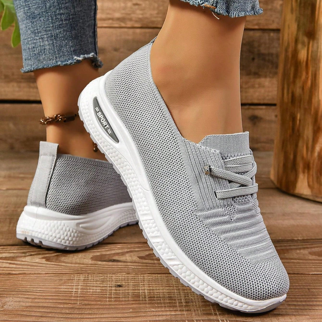Isla Orthopedic Low-Top Sneakers | Slip-On Casual Sneakers