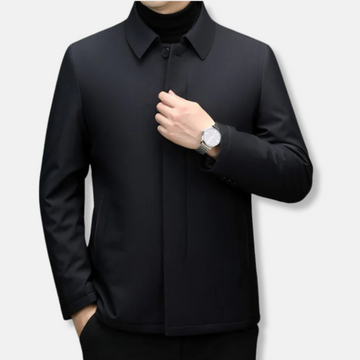 Men’s Jacket – Insulated Padding – Regular Fit – Point Collar – Button Front Closure