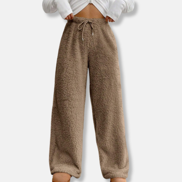 Women’s Lounge Pants – Plush Fleece – Loose Fit – Drawstring Waist – Full Length