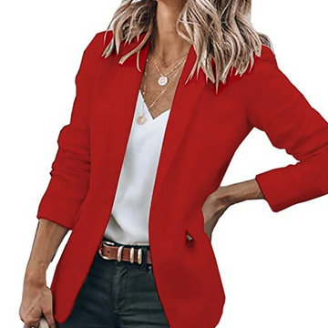 Women’s Blazer – Tailored Fit – Notched Lapel – Single-Breasted – Flap Pockets