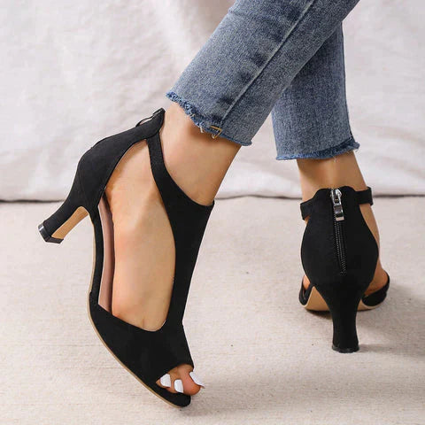Women's Sandals - Linen Upper - 6cm Heel