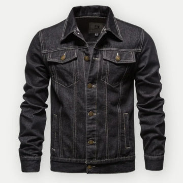 Men’s Jacket - Denim - Classic Fit - Waist Length - Button Front