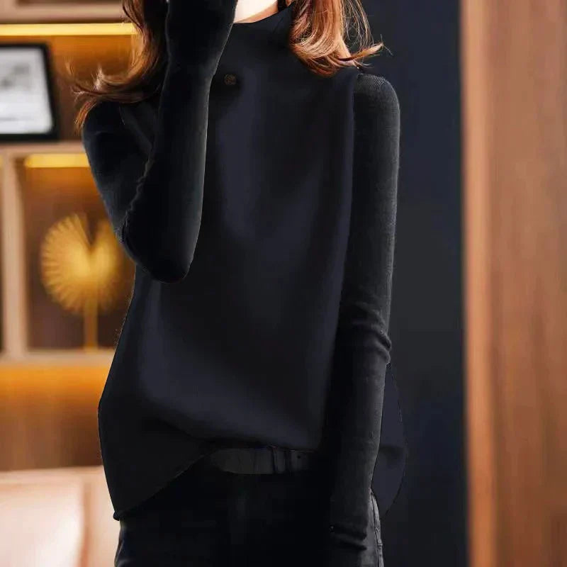 Women’s Sleeveless Vest – Relaxed Fit – Lightweight Woven Fabric – Stand-Up Collar