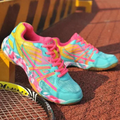 Breathable running trainers shoes for women, mesh upper, low heel, ideal for spring/summer running.