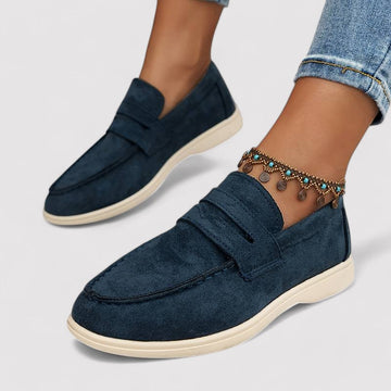 Elegant solid color loafers for women