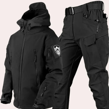 Men’s Jacket and Pants Set – Water-Resistant – Multi-Pocket – Adjustable Fit