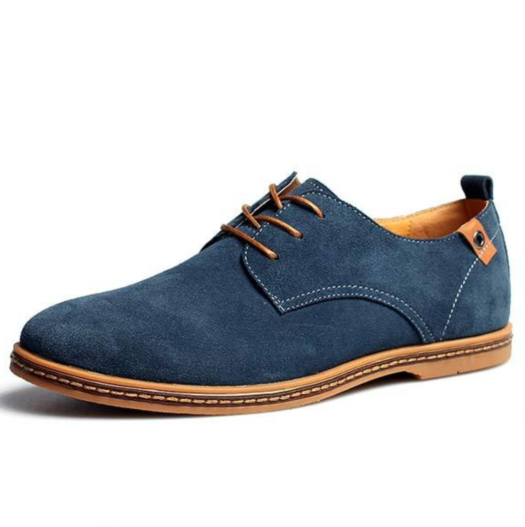 Men’s Suede Loafers - Slip-On Dress Shoes - Soft Leather Sole - Elegant & Comfortable