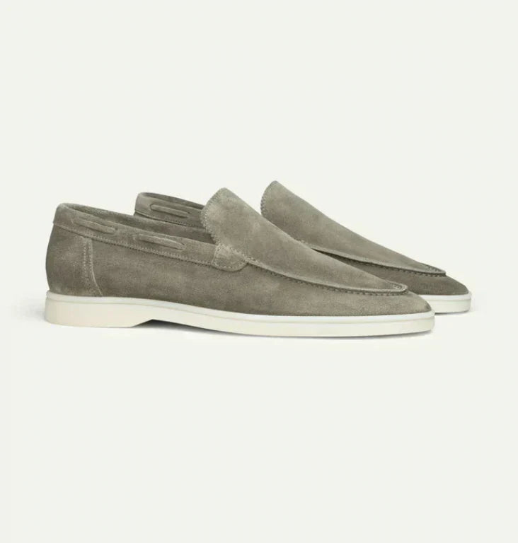 Men's Loafers – Slip-On Comfort – Moccasin Stitching – Soft & Durable Sole