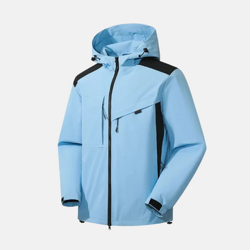 Men’s Jacket – Weather-Resistant – Relaxed Fit – Hooded – Zip Pockets – Adjustable Cuffs