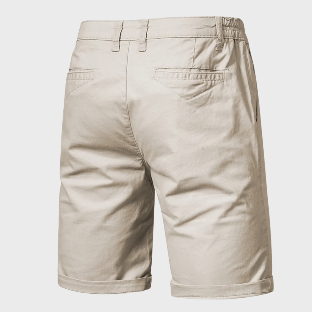 Men’s Casual Shorts - Lightweight Breathable Fabric - Elastic Waist - Side Pockets
