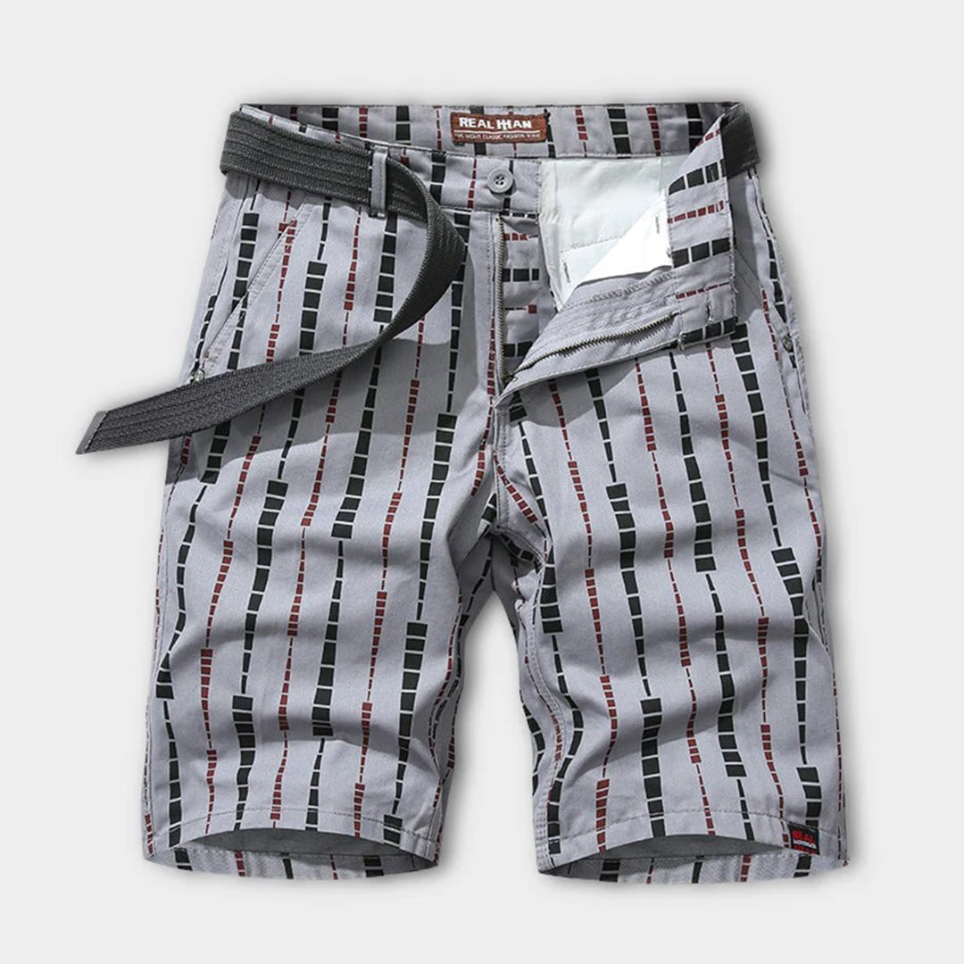 Casual pattern design shorts for men, featuring a stylish pattern and comfortable, regular fit.