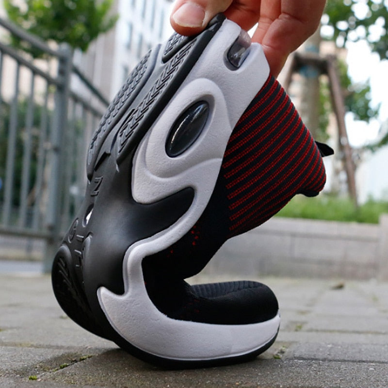Men's Athletic Sneakers - Breathable Mesh - Cushioned Sole - Lightweight Sport Shoes