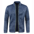 Man in activewear long sleeve cardigan jacket, zip-up, perfect for workouts or casual wear.