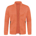 Man wearing activewear long sleeve cardigan, zip-up style, perfect for workouts or casual wear.