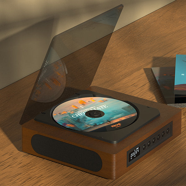 Wood Top-Loading CD Player