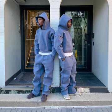 Unisex Hoodie and Sweatpants Set – Cotton Blend – Oversized Fit – Casual Loungewear