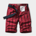 Casual pattern design shorts for men in a gray cotton blend with a regular fit and above-the-knee length.