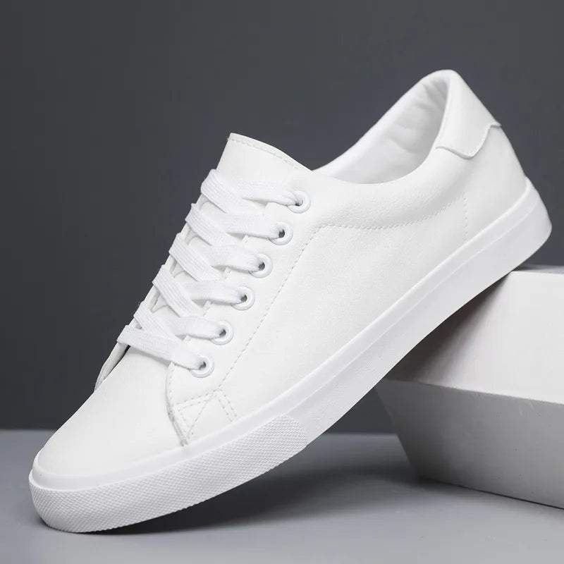 Men’s Casual Shoes – Leather – Classic Low-Top – Lace-Up – Comfortable Fit