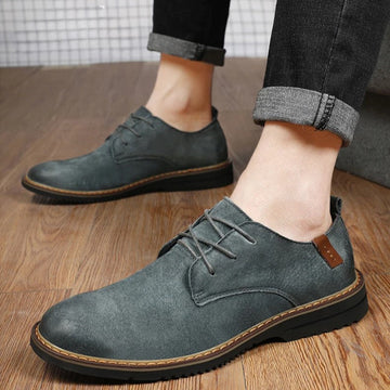 Men’s Oxford Shoes – Leather – Closed Lace – Classic Fit – Polished Formal Style
