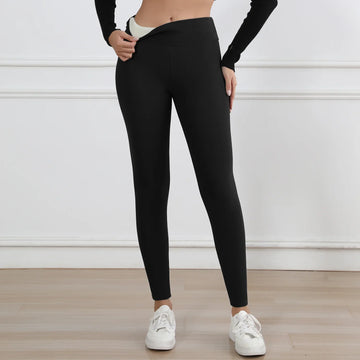 Women’s Leggings – High Waist – Plush Lined – Full Length – Stretch Fit – Warm Feel