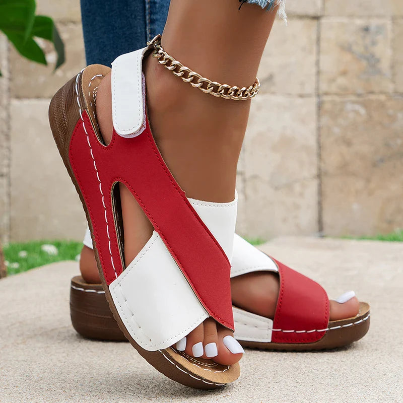 Women's Breathable Color Block Sandals – Spring Summer 2025 Collection