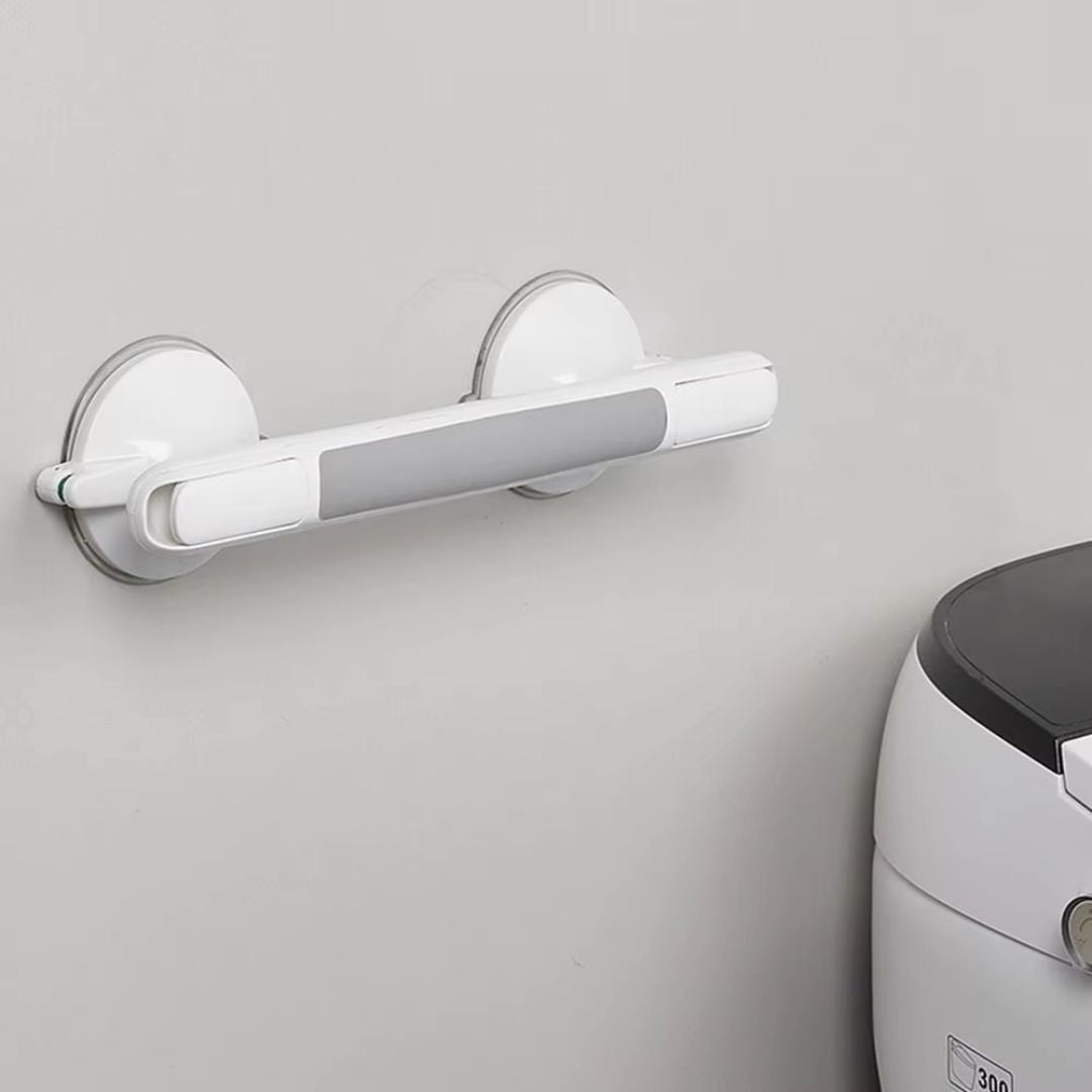 Minimalist Suction-Mount Shower Grab Bar