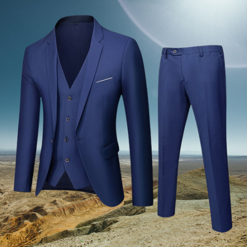 Luxury Men's Spring Suit – Slim Fit, Breathable, Premium Fabric for All-Day Comfort