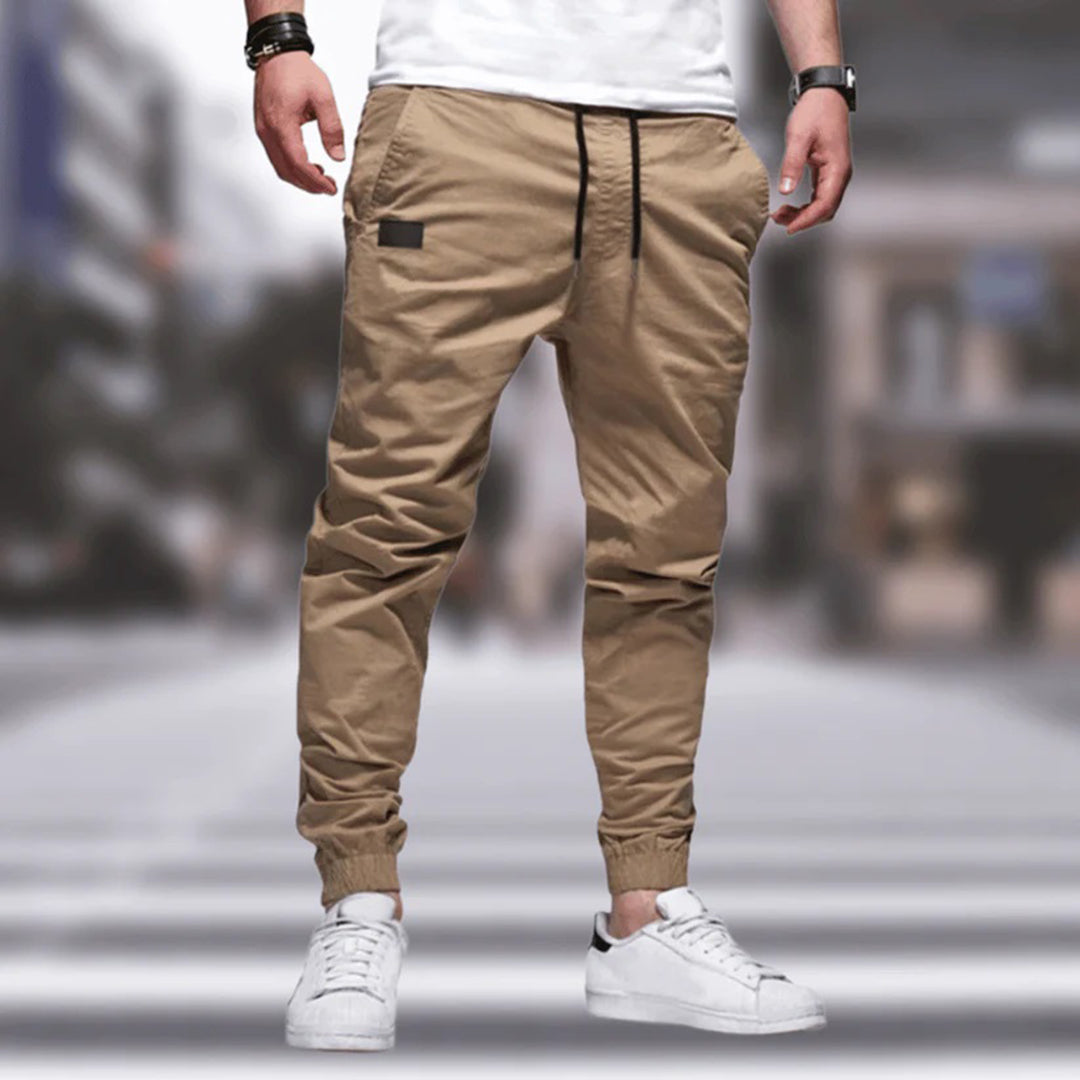 Men’s Cargo Pants – Relaxed Fit – Cotton Blend – Tapered Leg – Utility Pockets – Drawstring Waist