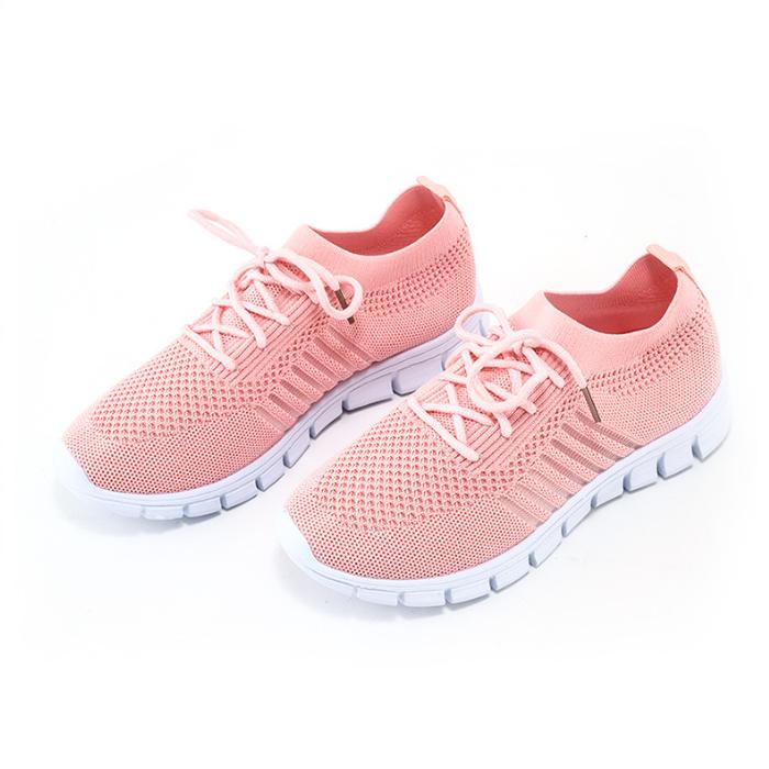 Women’s Sneakers – Breathable Knit – Cushioned Sole – Low-Cut Casual Fit