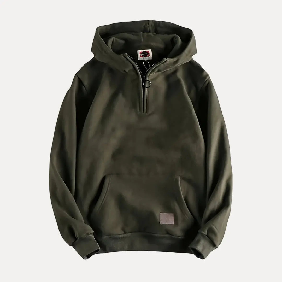 Oliver Cotton Relaxed Fit Hoodie | Hooded Solid Casual Hoodie
