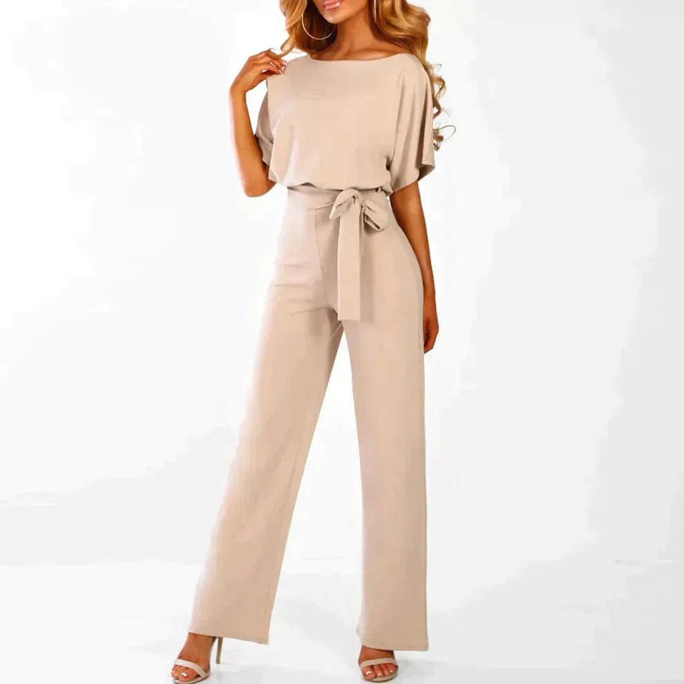 Elegant Women's Belted Jumpsuit | Stylish All-Season Design | Lightweight & Comfortable