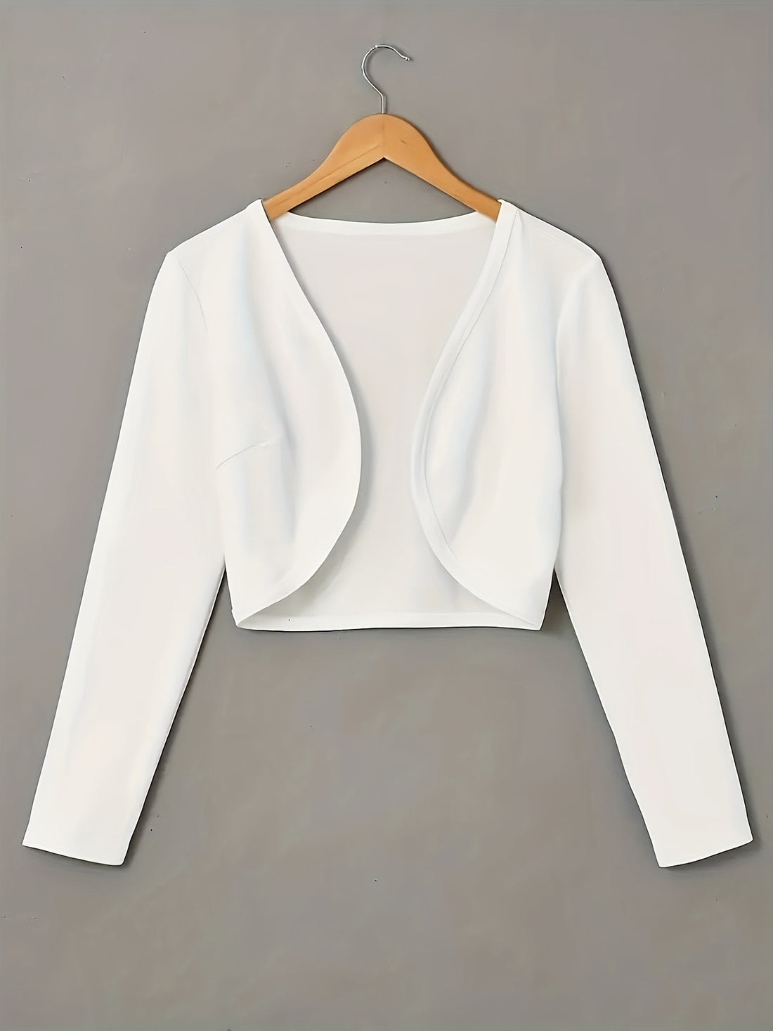 Women’s Cropped Cardigan – Open Front – Lightweight Knit – Casual Layer