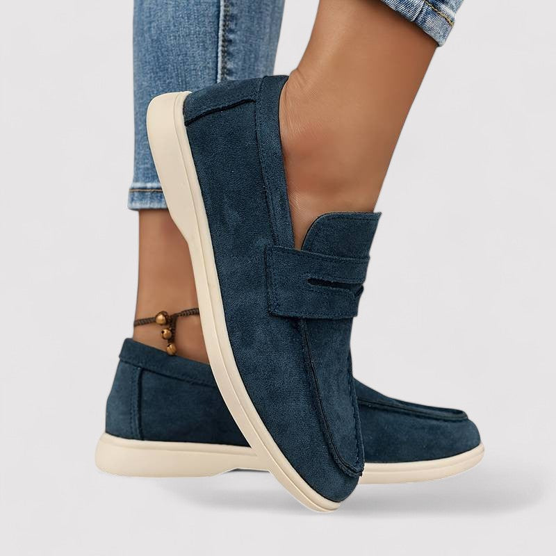 Elegant solid color loafers for women