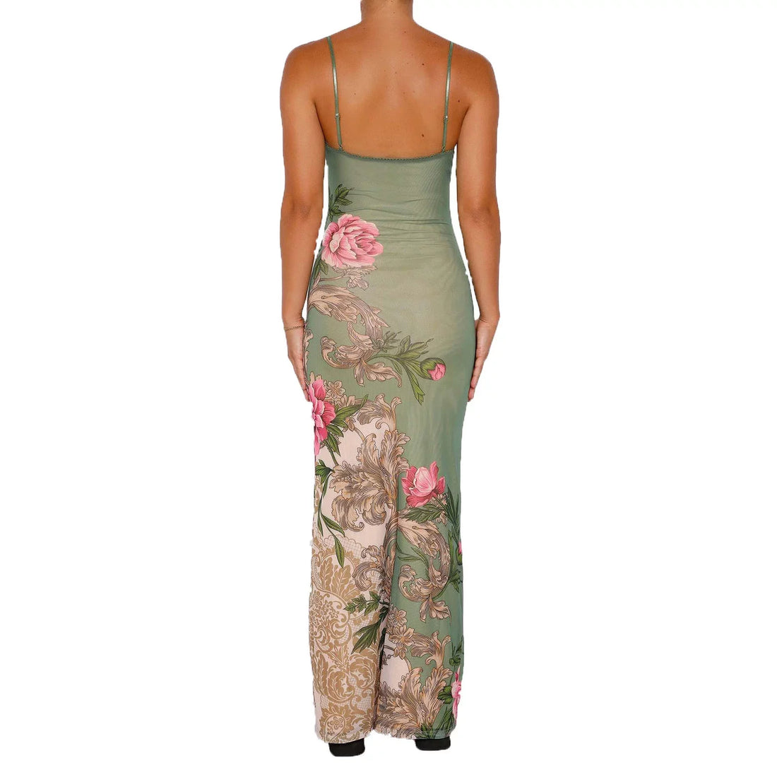 Floral Maxi Dress – Elegant All-Season Style with Breathable Fabric for Women