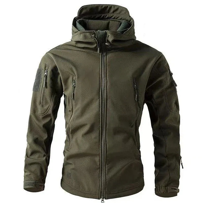 Men’s Jacket – Regular Fit – Weather-Resistant – Adjustable Hood – Tactical Pockets