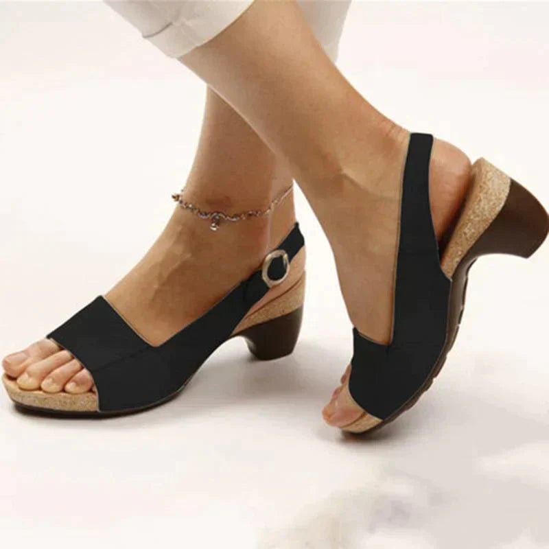 Women’s Slingback Sandals with Cushioned Footbed for Spring & Summer