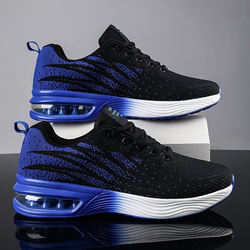 Casual air-cushioned lace-up sneakers for men