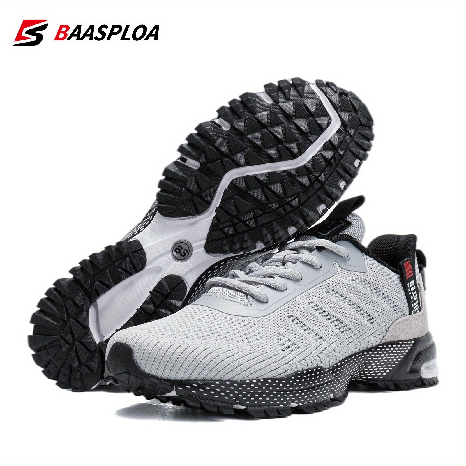 Non slip lace up comfortable running shoes for men