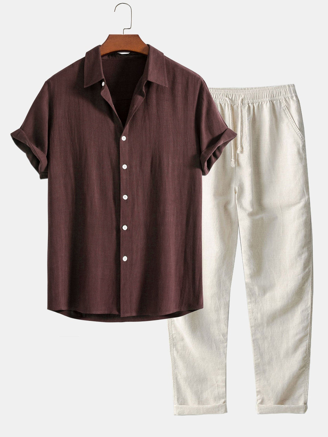 Janick | Linen Shirt and Pants Summer Set