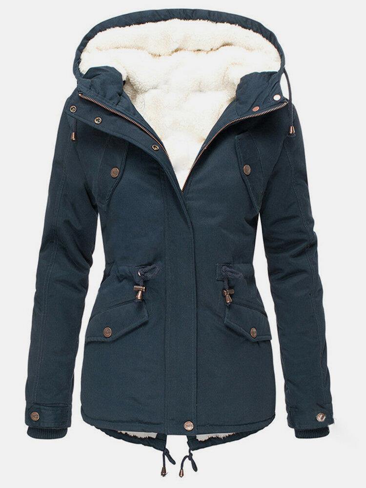 Hooded winter jacket for women