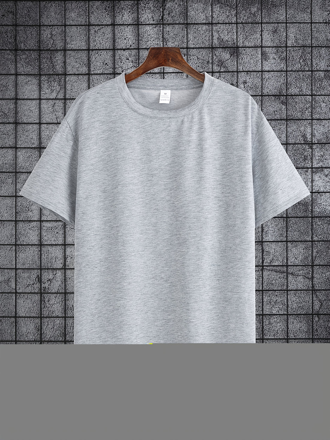 Solid pull-over crew neck t shirt for men