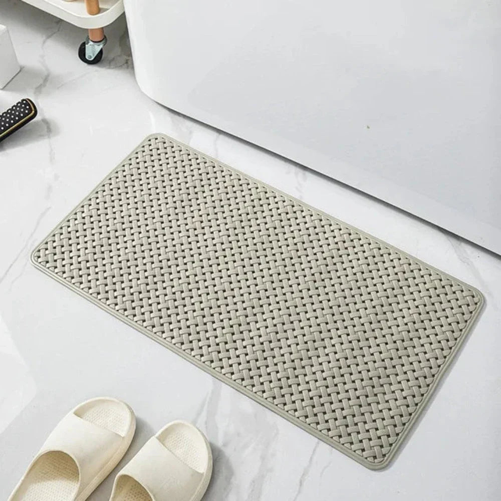 Minimalist Basket-Weave Bathtub Mat