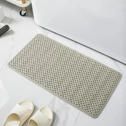 Minimalist Basket-Weave Bathtub Mat