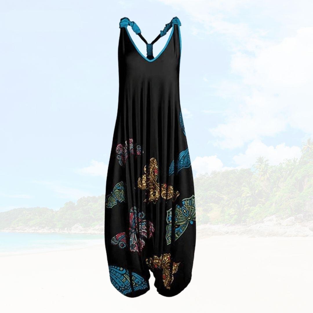 Bohemian sleeveless jumpsuit for women