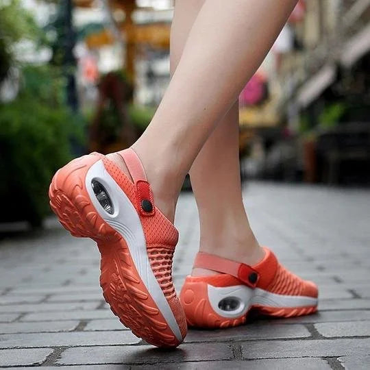 Women’s Shoes – Breathable Mesh – Air Cushion Heel – Adjustable Strap