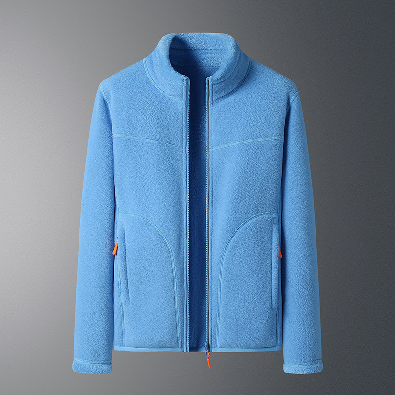 Full zip soft fleece jacket for women