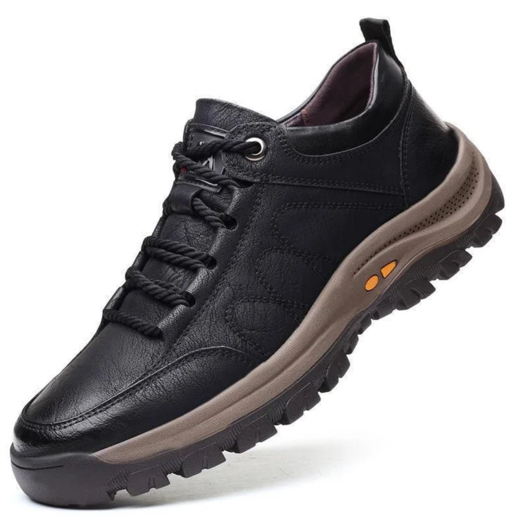 Non slip outdoor hiking leather shoes for men