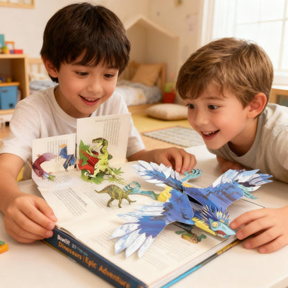 Hardcover 3D Dinosaur Pop-Up Book