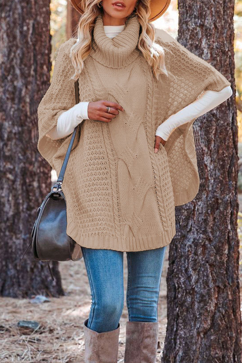 Women's loose knit winter sweater for women